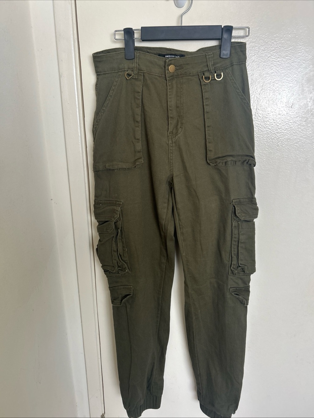 American Bazi Olive Green Cargo Pants